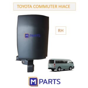 คิ้วใต้ไฟท้าย / พลาสติกใต้ไฟท้าย TOYOTA HIACE COMMUTER สีดำ ข้างขวา(คนขับ)