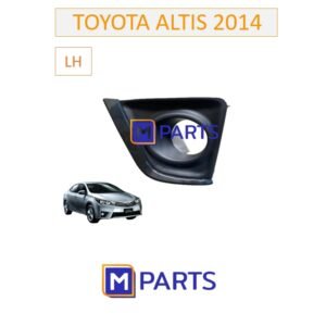 ฝาครอบไฟตัดหมอก / ฝาปิดไฟตัดหมอก / ฝาปิดไฟสปอตไลท์ อัลติส ALTIS ปี 2014 มีรู สีดำล้วน ข้างซ้าย(คนนั่ง)