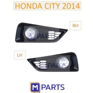 ฝาครอบไฟตัดหมอก / ฝาปิดไฟตัดหมอก / ฝาปิดไฟสปอตไลท์ CITY’2014 มีรู ดำล้วน คู่