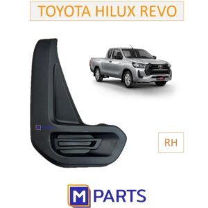 MPARTS ฝาครอบไฟตัดหมอก  ฝาปิดไฟตัดหมอก  ฝาปิดไฟสปอตไลท์ REVO 2020-2022 2WD ไม่มีรู ดำด้าน ข้างขวา(คนขับ)